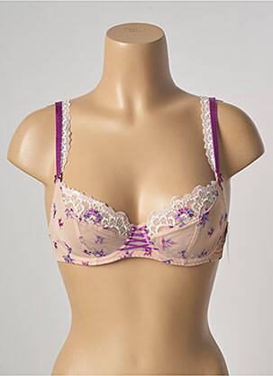 Soutien-gorge effet matière satinée haut soutien-gorge emboitant rose AUBADE femme