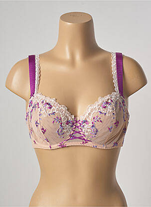 Soutien-gorge effet matière satinée haut soutien-gorge emboitant rose AUBADE femme