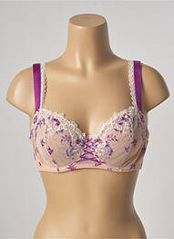Soutien-gorge effet matière satinée haut soutien-gorge emboitant rose AUBADE femme
