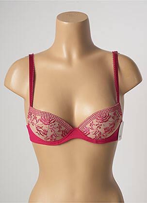 Soutien-gorge effet matière satinée haut soutien-gorge push-up rose AUBADE femme