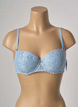 Soutien-gorge effet matière satinée haut soutien-gorge moulé bleu AUBADE femme