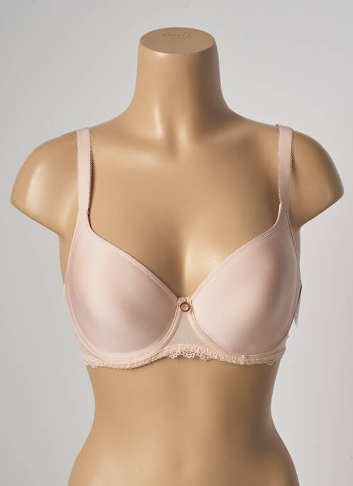 Soutien-gorge effet matière satinée haut soutien-gorge moulé rose AUBADE femme