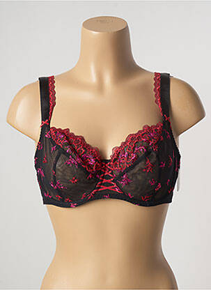 Soutien-gorge effet matière satinée haut soutien-gorge emboitant noir AUBADE femme