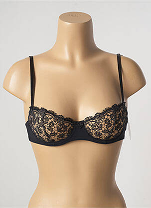 Soutien-gorge effet matière satinée haut soutien-gorge balconnet noir AUBADE femme