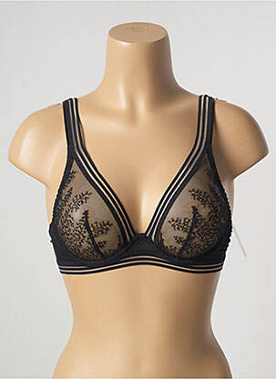 Soutien-gorge effet matière satinée haut soutien-gorge emboitant noir AUBADE femme