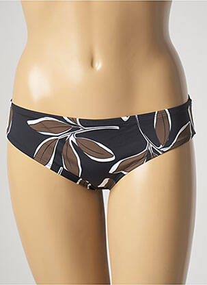 Bas de maillot de bain imprimé fantaisie culotte noir AUBADE femme