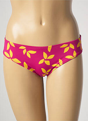 Bas de maillot de bain imprimé fantaisie culotte rose AUBADE femme
