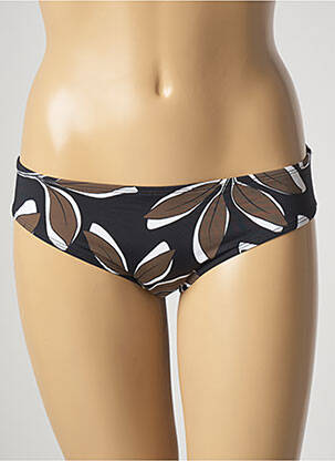 Bas de maillot de bain imprimé fantaisie culotte noir AUBADE femme