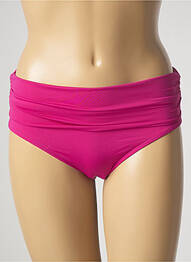 Bas de maillot de bain effet matière satinée culotte rose AUBADE femme