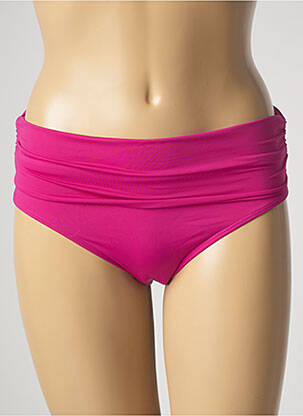 Bas de maillot de bain effet matière satinée culotte rose AUBADE femme