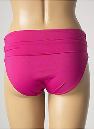Bas de maillot de bain effet matière satinée culotte rose AUBADE femme