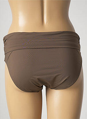 Bas de maillot de bain effet matière satinée culotte vert AUBADE femme