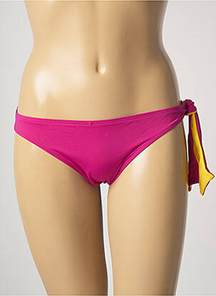 Bas de maillot de bain effet matière satinée culotte rose AUBADE femme