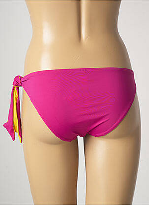 Bas de maillot de bain effet matière satinée culotte rose AUBADE femme