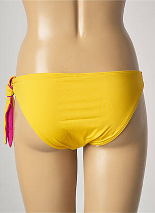 Bas de maillot de bain effet matière satinée culotte jaune AUBADE femme