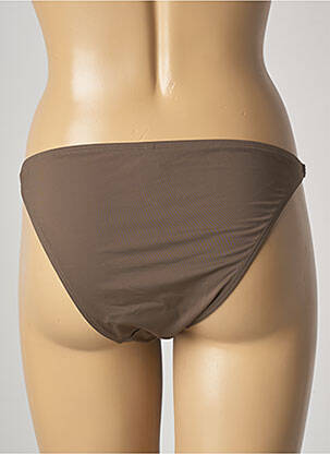 Bas de maillot de bain effet matière satinée culotte vert AUBADE femme