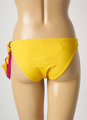 Bas de maillot de bain effet matière satinée culotte jaune AUBADE femme