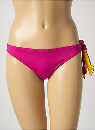 Bas de maillot de bain effet matière satinée culotte rose AUBADE femme