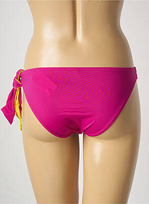 Bas de maillot de bain effet matière satinée culotte rose AUBADE femme