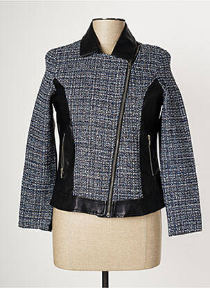 Veste casual poches bleu MULTIPLES femme