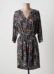 Robe courte manches 3/4 manches 3/4 noir MULTIPLES femme