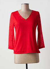 T-shirt rouge MULTIPLES pour femme seconde vue