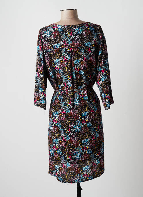 Robe courte manches 3/4 manches 3/4 noir MULTIPLES femme