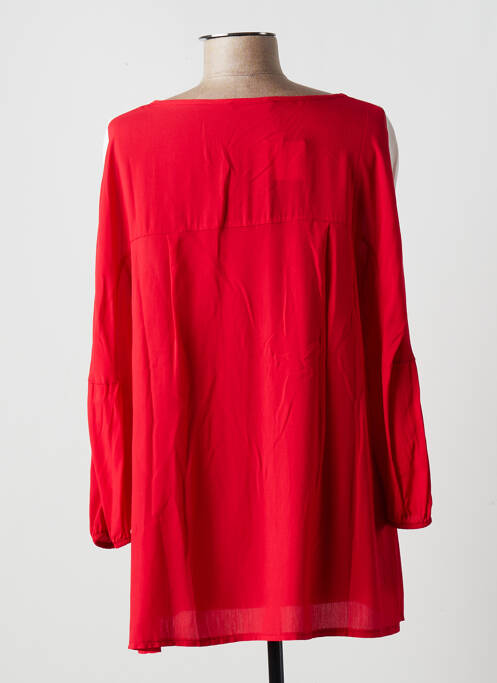 Tunique manches longues rouge MULTIPLES pour femme