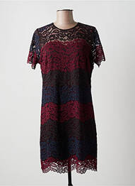 Robe mi-longue manches longues manches longues noir MULTIPLES femme