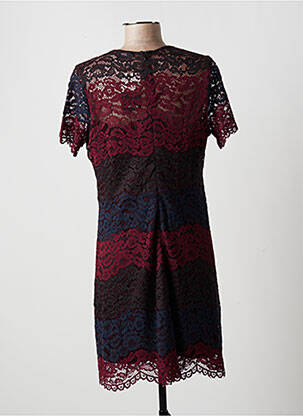 Robe mi-longue manches longues manches longues noir MULTIPLES femme