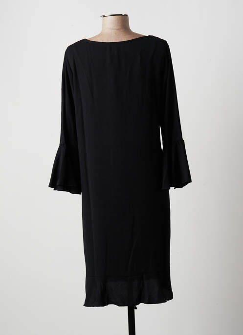 Robe mi-longue manches longues manches longues noir MULTIPLES femme