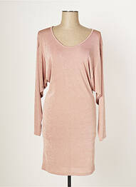 Robe mi-longue manches longues manches longues rose MULTIPLES femme