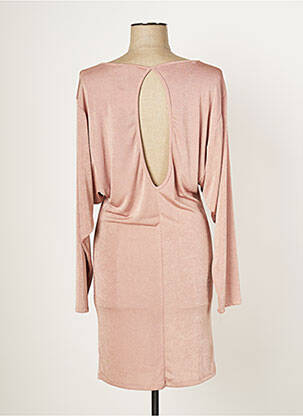 Robe mi-longue manches longues manches longues rose MULTIPLES femme