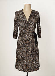 Robe mi-longue manches 3/4 manches 3/4 noir MULTIPLES femme