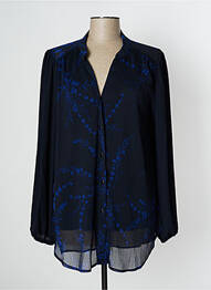 Chemisier imprimé fleurs manches longues noir MULTIPLES* femme