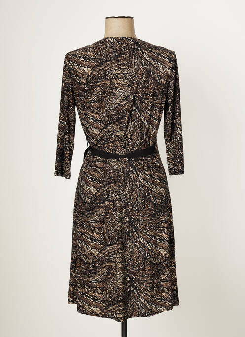 Robe mi-longue manches 3/4 manches 3/4 noir MULTIPLES femme