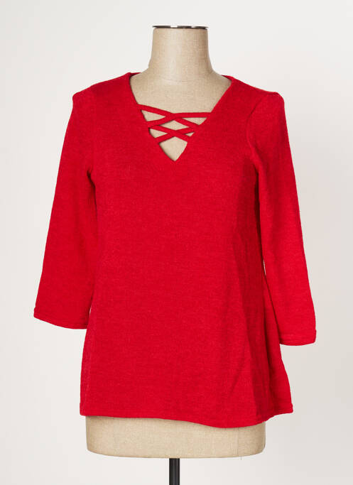 Pull rouge MULTIPLES pour femme