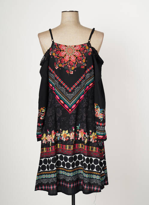 Robe mi-longue noir MULTIPLES pour femme