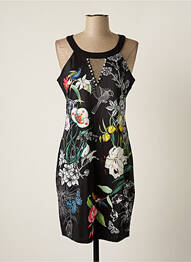 Robe mi-longue sans manche sans manche noir MULTIPLES femme