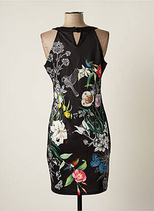 Robe mi-longue sans manche sans manche noir MULTIPLES femme