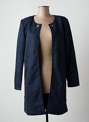 Veste casual col rond bleu MULTIPLES* femme