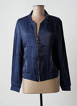 Veste casual col rond bleu MULTIPLES femme