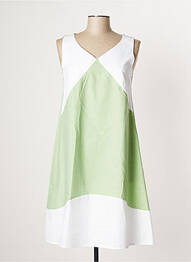 Robe mi-longue sans manche sans manche vert MULTIPLES femme