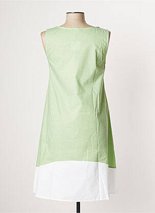 Robe mi-longue sans manche sans manche vert MULTIPLES femme