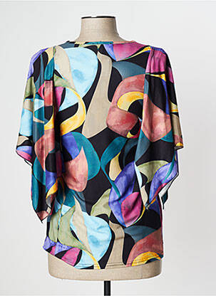 Blouse manches courtes manches courtes noir MULTIPLES femme