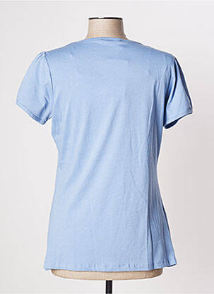 Top tissage jersey manches courtes bleu MULTIPLES femme