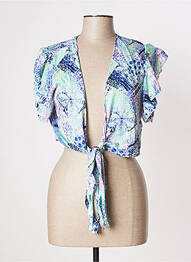 Boléro manches courtes bleu MULTIPLES femme
