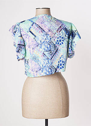 Boléro manches courtes bleu MULTIPLES femme