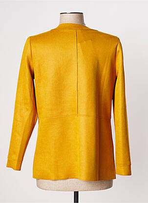 Veste casual col rond jaune MULTIPLES femme