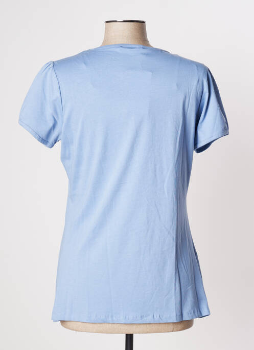 Top tissage jersey manches courtes bleu MULTIPLES femme
